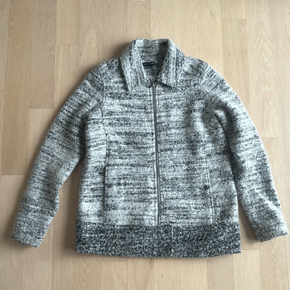 CLUB MONACO Women’s Moto Full Zip Jacket M Mint Condition - Picture 8 of 9